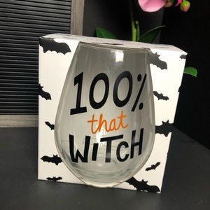 NEW oversized 100% that witch wine glass